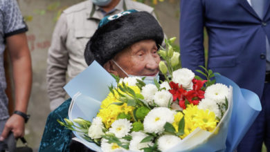 Photo of Кайырлы Жонкабаев — солдат Панфиловской дивизии — отметил 100 лет